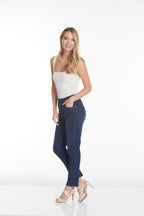 Plus Size Midnight Indigo Ankle Jeans with Pockets