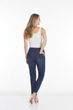 Plus Size Midnight Indigo Ankle Jeans with Pockets