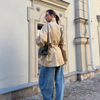 Rowan Belted Khaki Trench Coat