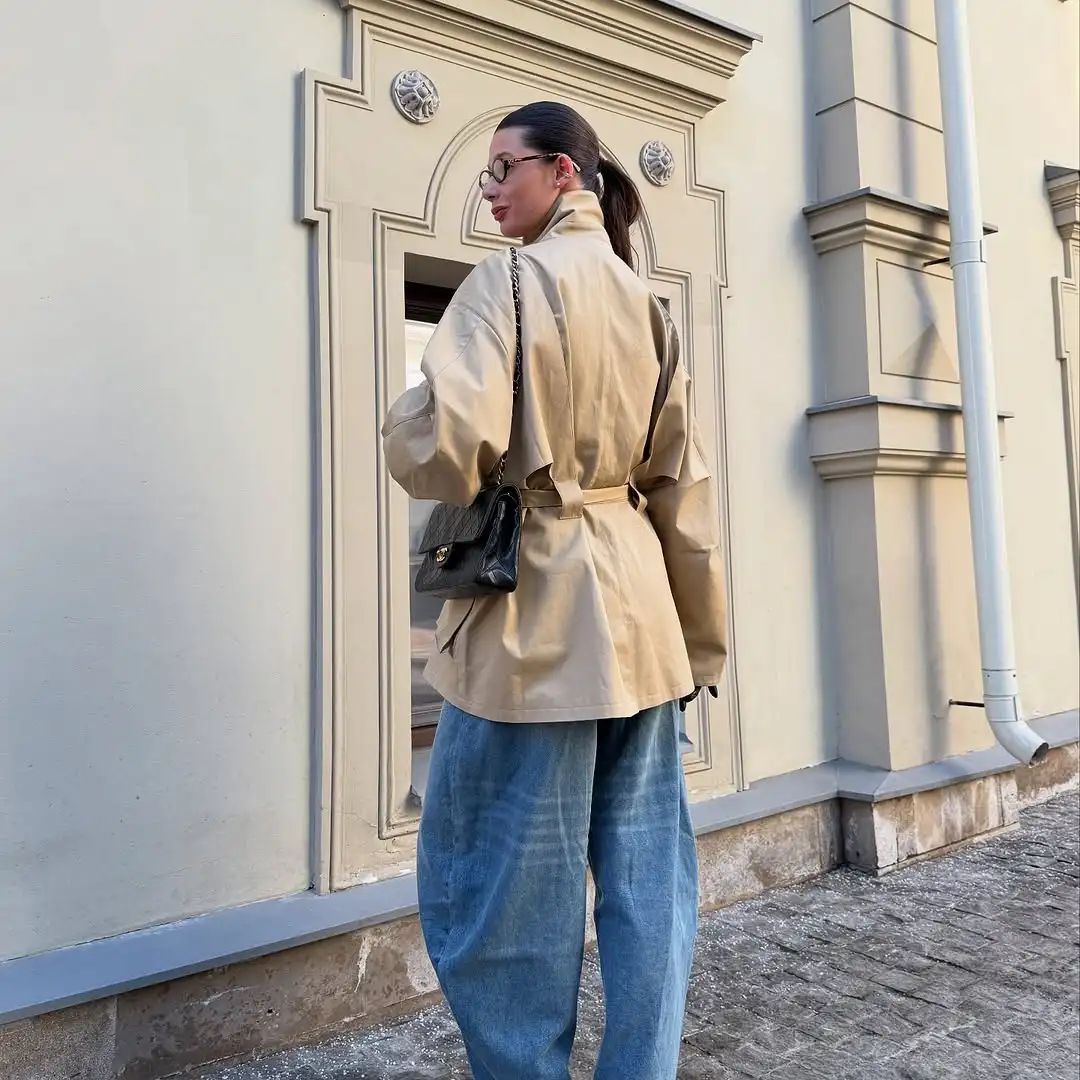 Rowan Belted Khaki Trench Coat