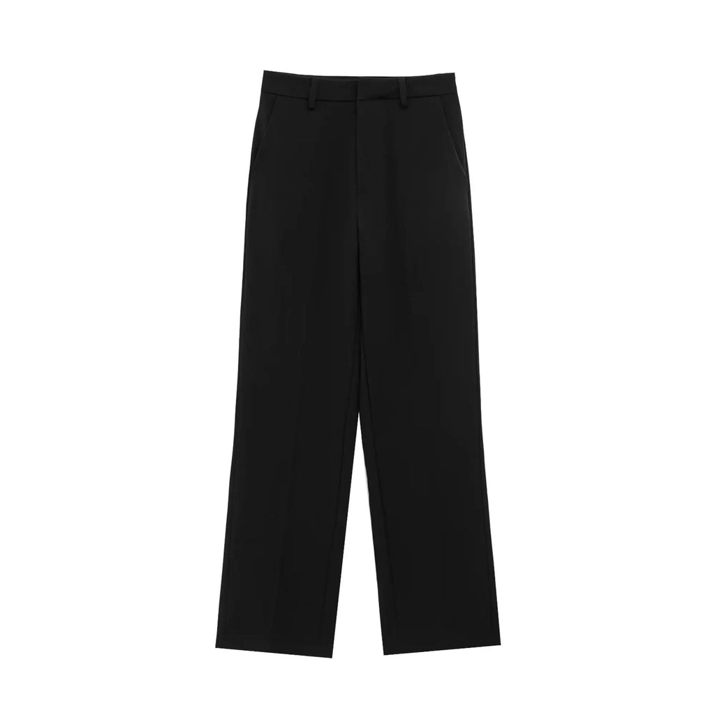 Noelle Zip-Front Wide-Leg Set