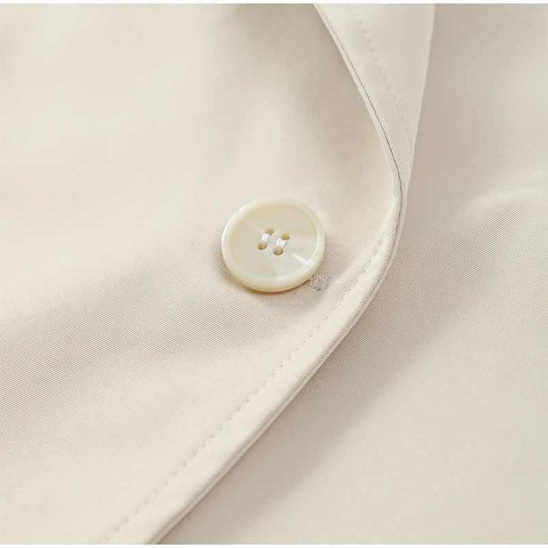 Senhora cor sólida rendas até jaqueta elegante chique manga comprida lapela botão solto casaco outono estilo rua nova jaqueta outerwear 2025