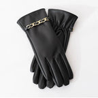 Camille Chain-Detail Touchscreen Gloves