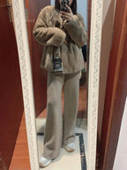 Willa Wool-Blend Wide-Leg Trousers