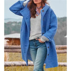Colette Hooded Wool Cardigan Coat