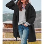 Colette Hooded Wool Cardigan Coat