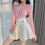 Clara Pleated Mini Skirt
