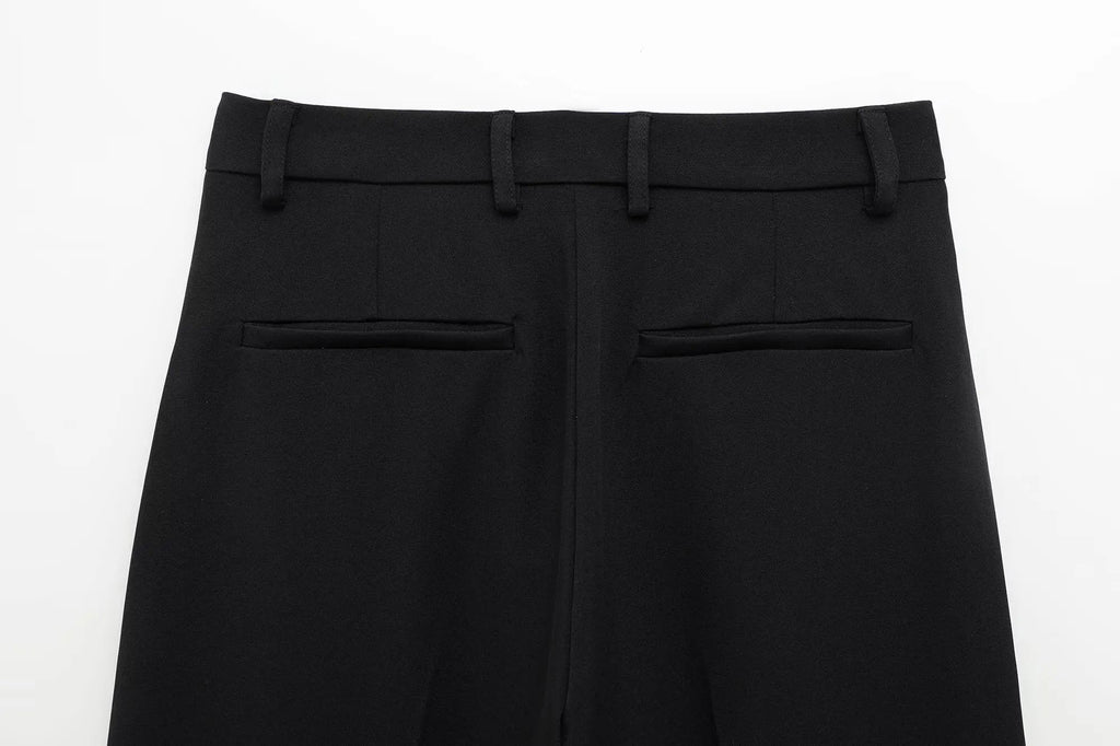 Noelle Zip-Front Wide-Leg Set