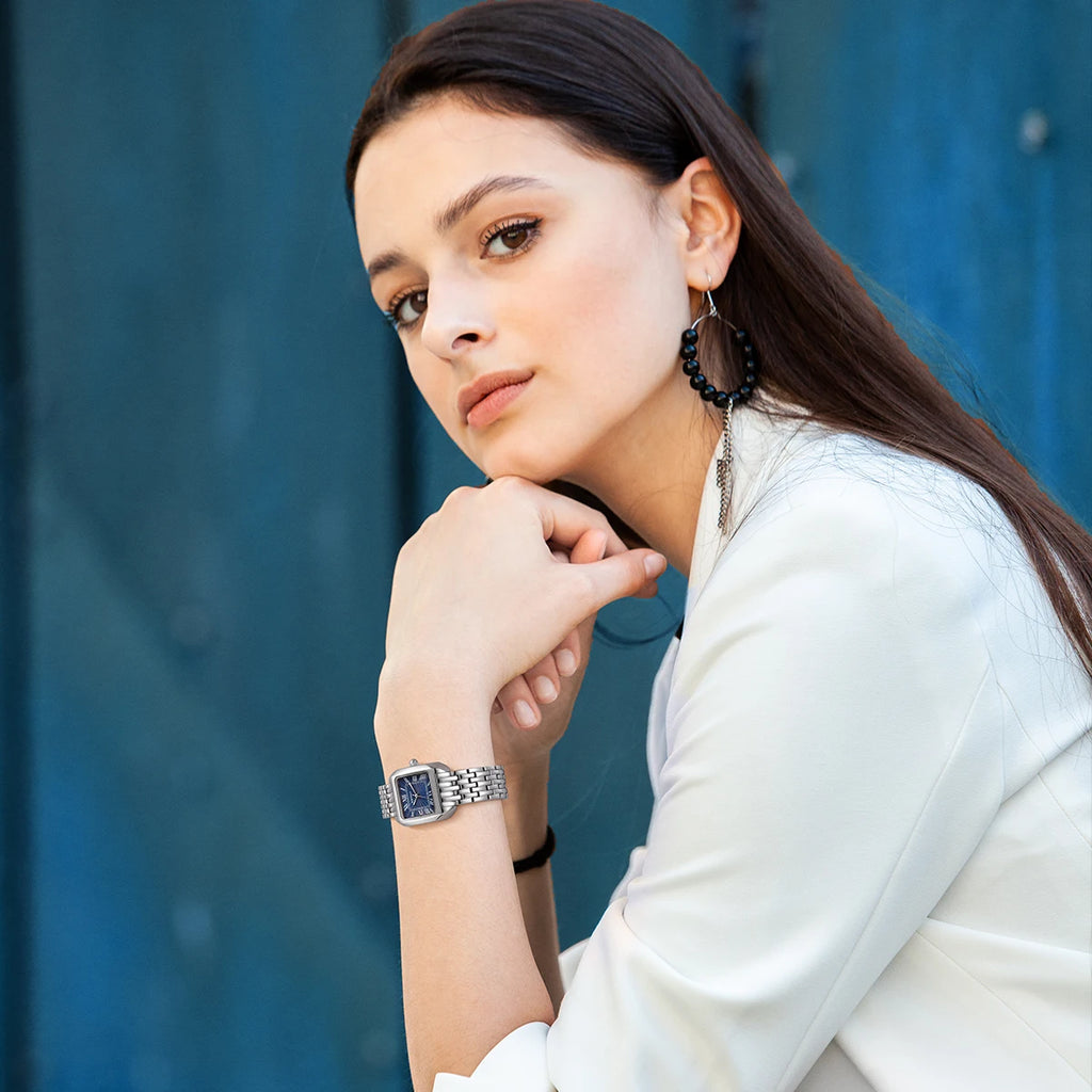 BERNY Square Stainless Steel Quartz Watch