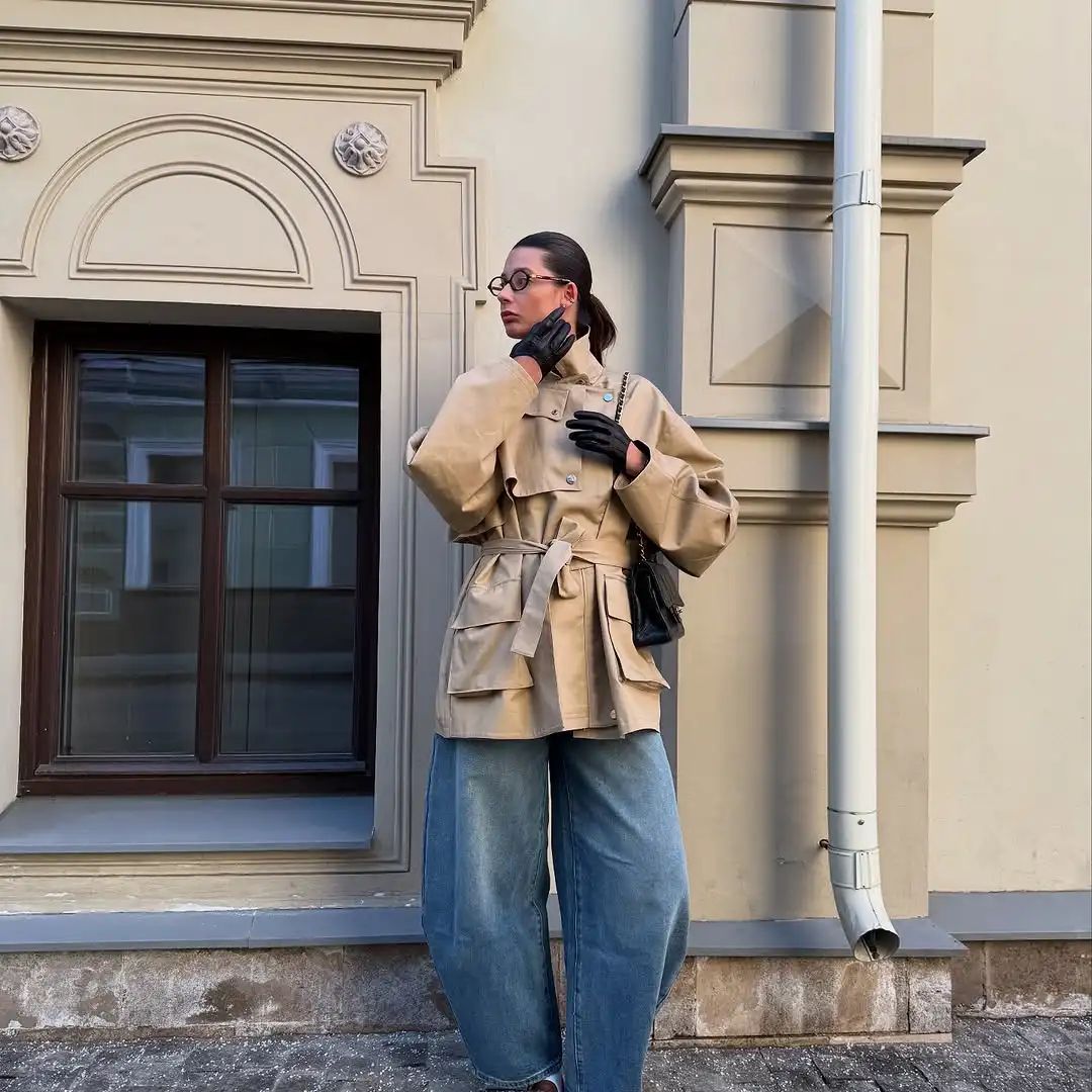 Rowan Belted Khaki Trench Coat