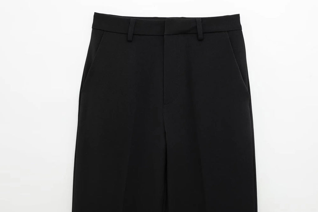 Noelle Zip-Front Wide-Leg Set