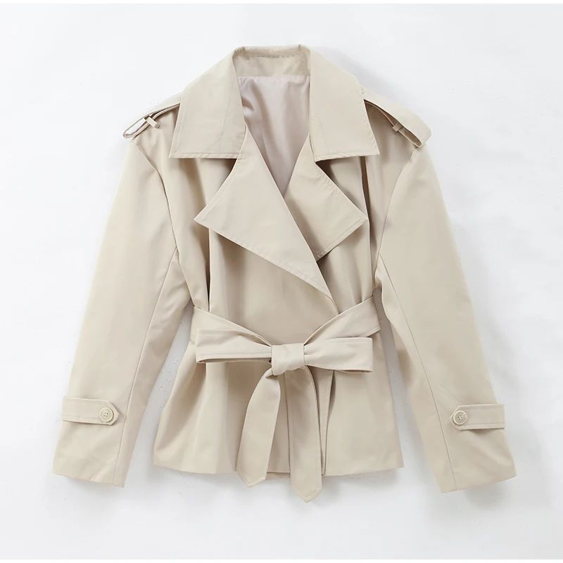 Senhora cor sólida rendas até jaqueta elegante chique manga comprida lapela botão solto casaco outono estilo rua nova jaqueta outerwear 2025
