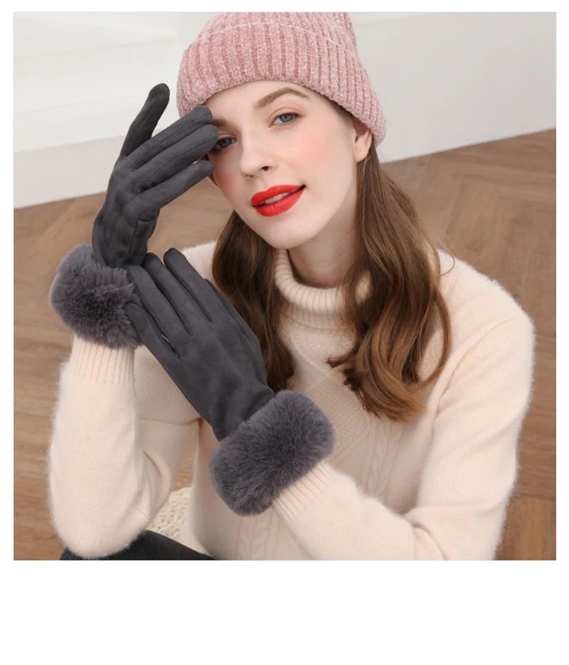 Isla Suede Touchscreen Winter Gloves