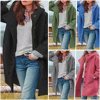 Colette Hooded Wool Cardigan Coat