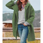 Colette Hooded Wool Cardigan Coat