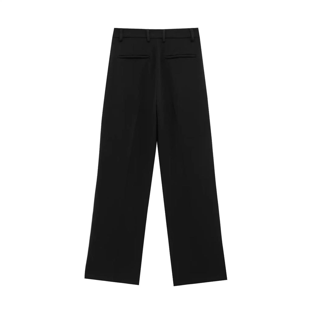 Noelle Zip-Front Wide-Leg Set