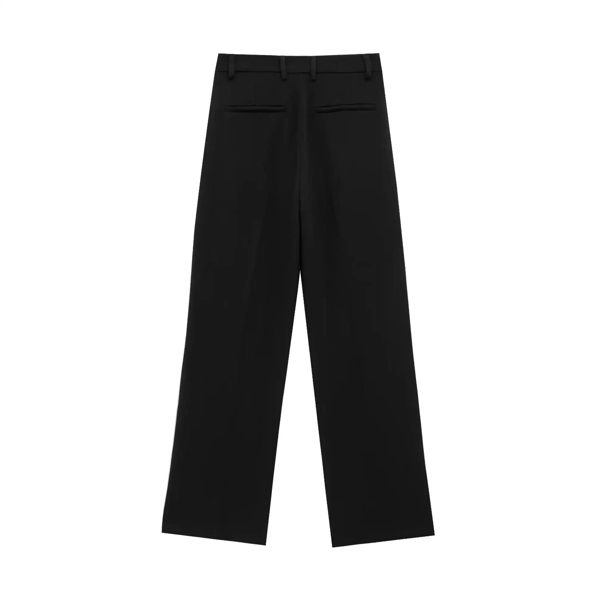 Noelle Zip-Front Wide-Leg Set