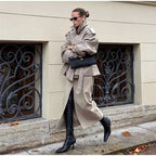 Senhora cor sólida rendas até jaqueta elegante chique manga comprida lapela botão solto casaco outono estilo rua nova jaqueta outerwear 2025