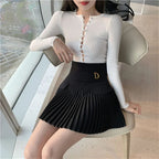 Clara Pleated Mini Skirt