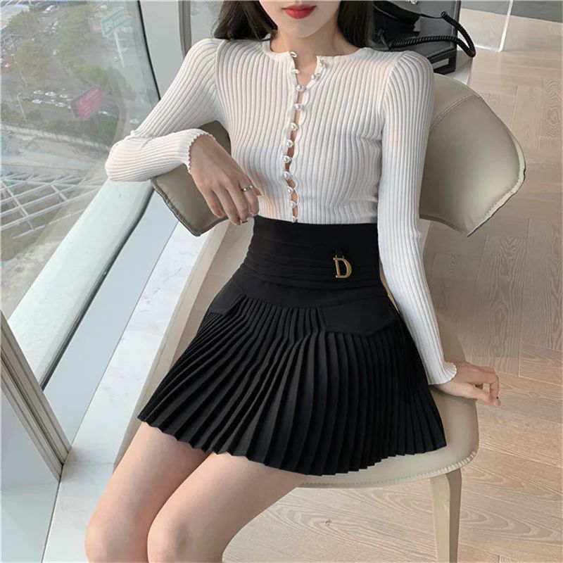 Clara Pleated Mini Skirt