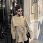 Rowan Belted Khaki Trench Coat