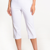 White Golf Capris With Pockets