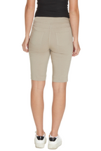 Plus Size Stone Pull On Walking Shorts With Pockets