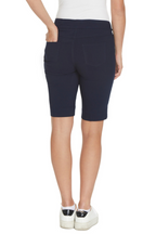 Pull On Walking Shorts With Pockets - Midnight Blue