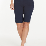 Pull On Walking Shorts With Pockets - Midnight Blue