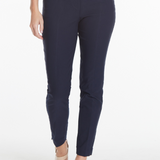 Petite Solid Fine Line Twill Ankle Pant - Midnight Blue