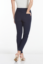 Solid Fine Line Twill Ankle Pant - Midnight Blue