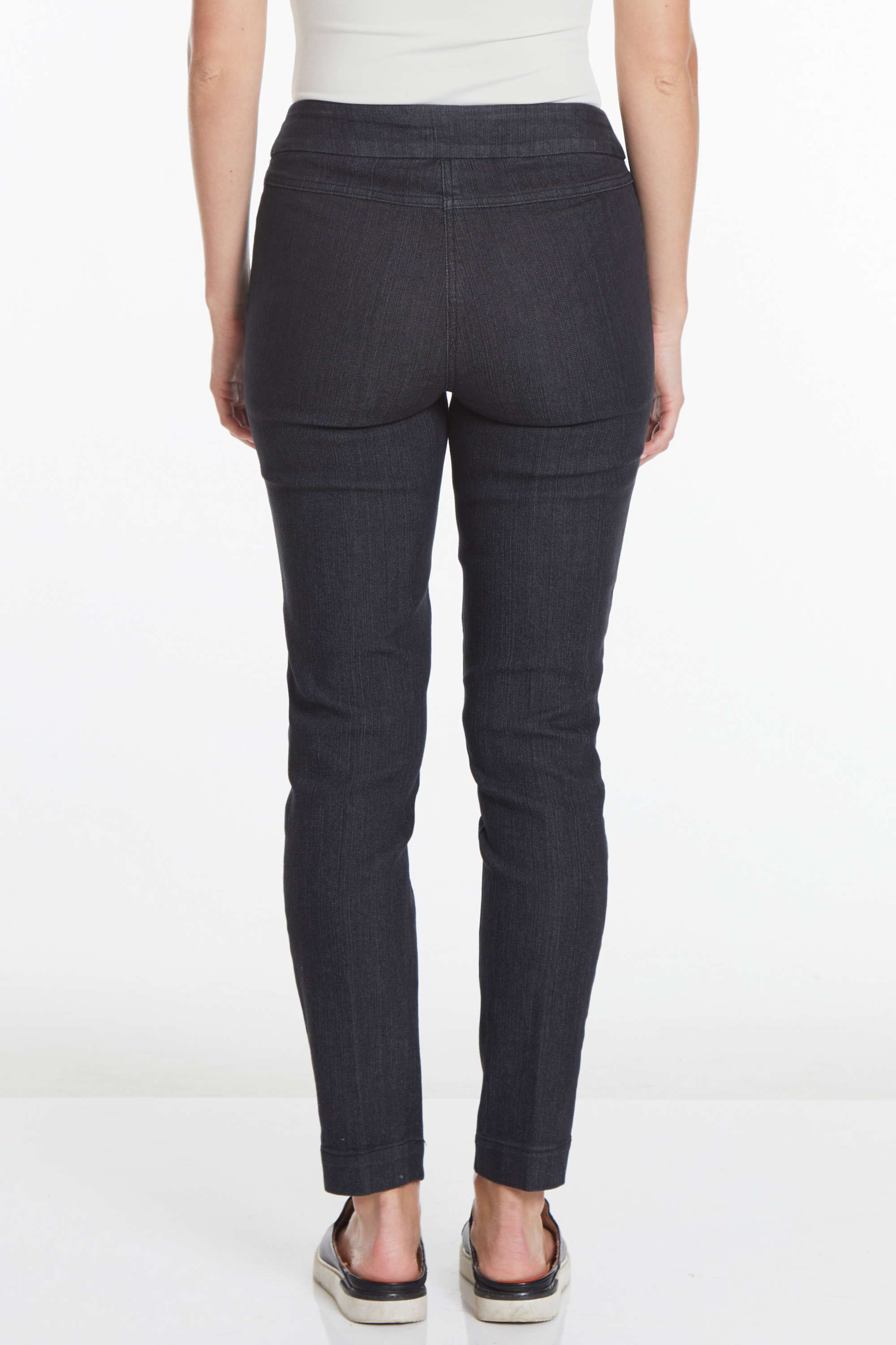 Pull-On Narrow Leg Jean - Black Denim