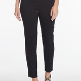 Petite Pull-On Black Ankle Dress Pants with Pockets