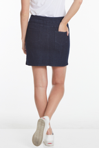Pull On Denim Skort With Pockets