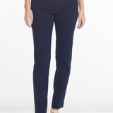 Petite Elastic Waist Ankle Pants - Midnight Blue