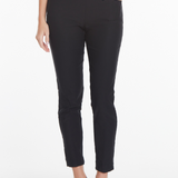 Petite Solid Fine Line Twill Ankle Pant - Black