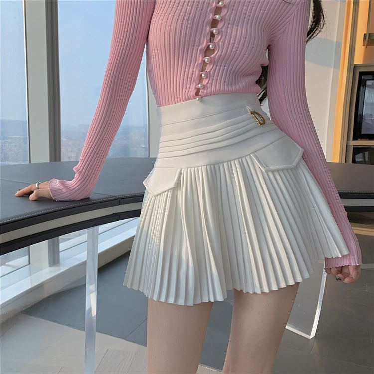 Clara Pleated Mini Skirt
