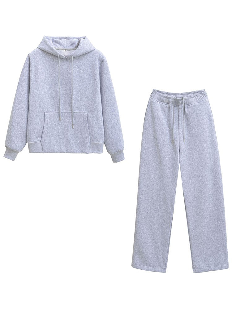 Elara Hooded Wide-Leg Lounge Set