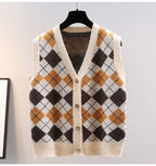 Harper Vintage Argyle Knit Vest