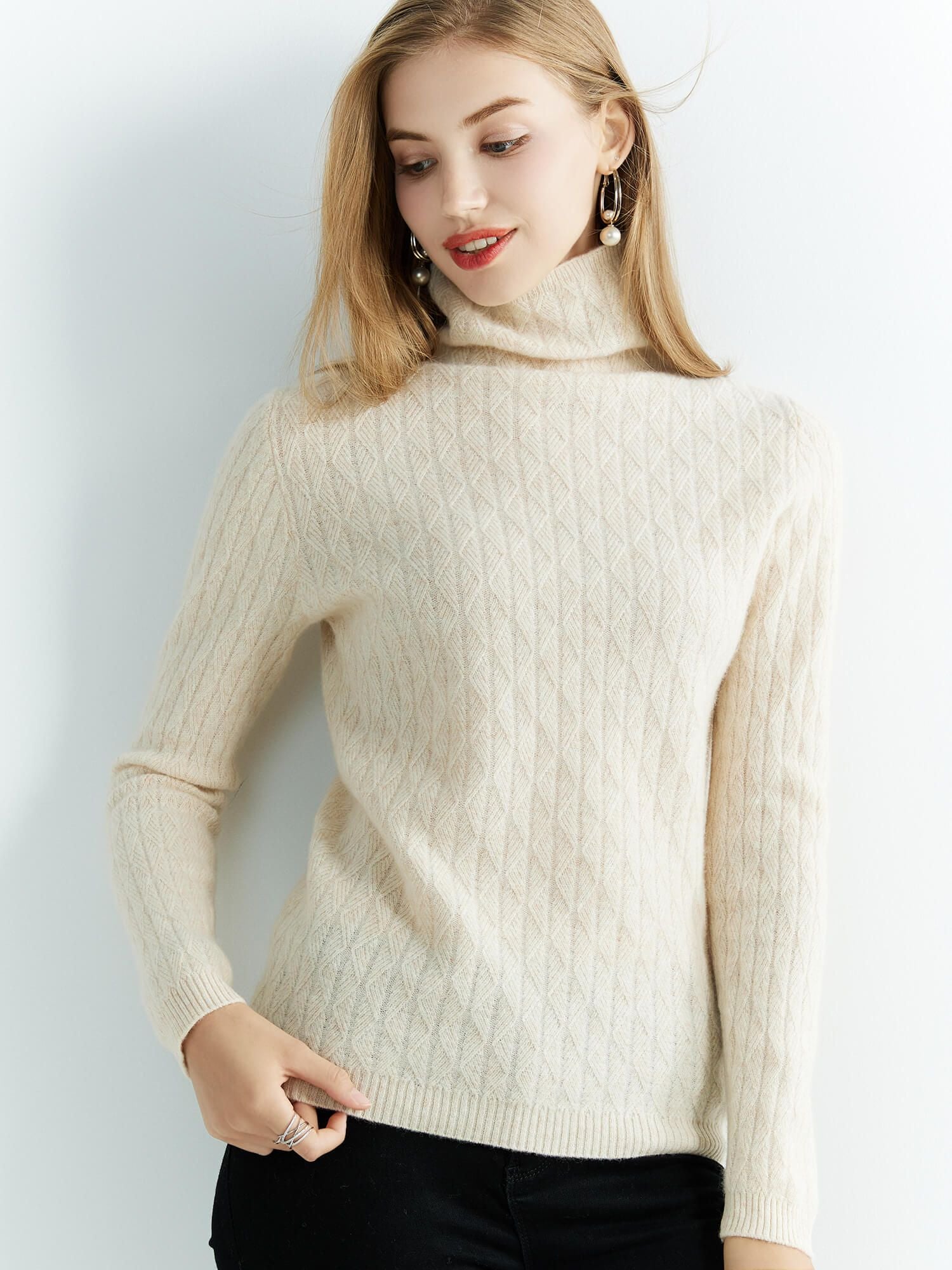 Freya Wool Turtleneck Sweater