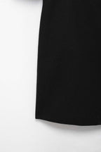 Hh feminino inverno casual mistura de lã entalhado lapela gola casaco chique trespassado trench coats oversized feminino jaquetas longas
