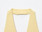 Odette Buttoned Vest & Straight-Leg Pants Set