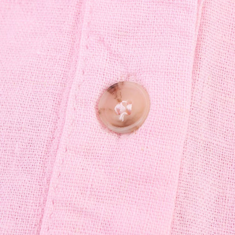 Camisa de Manga Larga HipSeam para Mulheres, Primavera, Com Barra Assimétrica e Botões, Camisas Simples com Gola Johnny