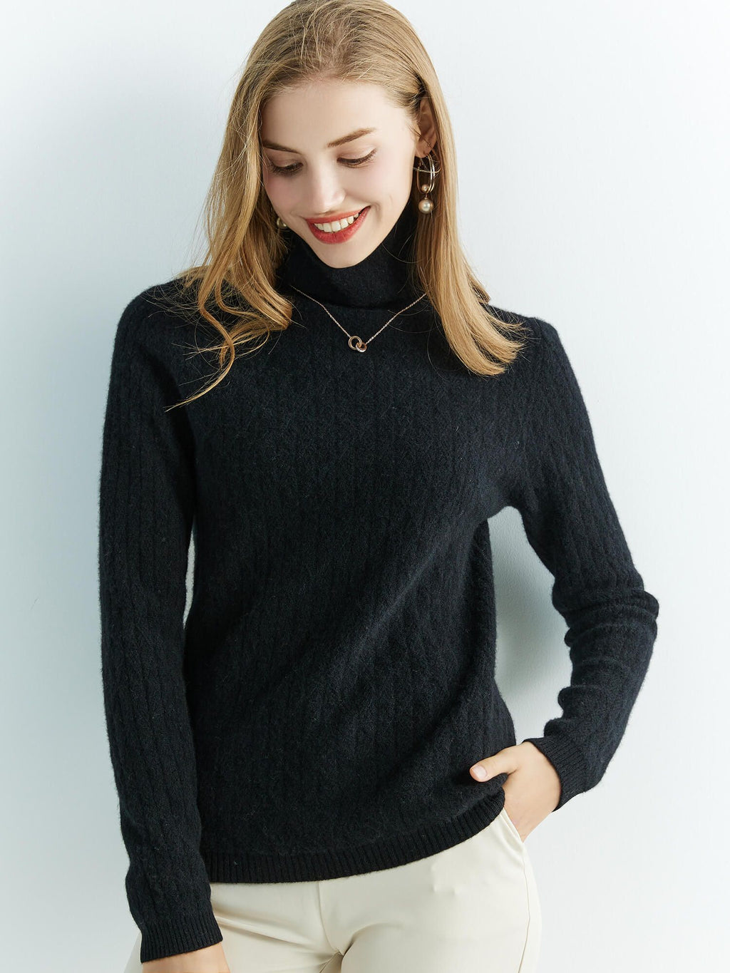 Freya Wool Turtleneck Sweater