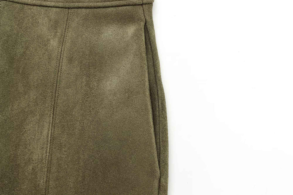 Marielle Faux-Suede Jacket & Bermuda Shorts Set