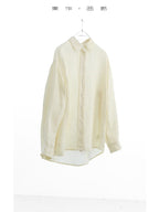 Rosalind Striped Linen-Ramie Long Sleeve Shirt