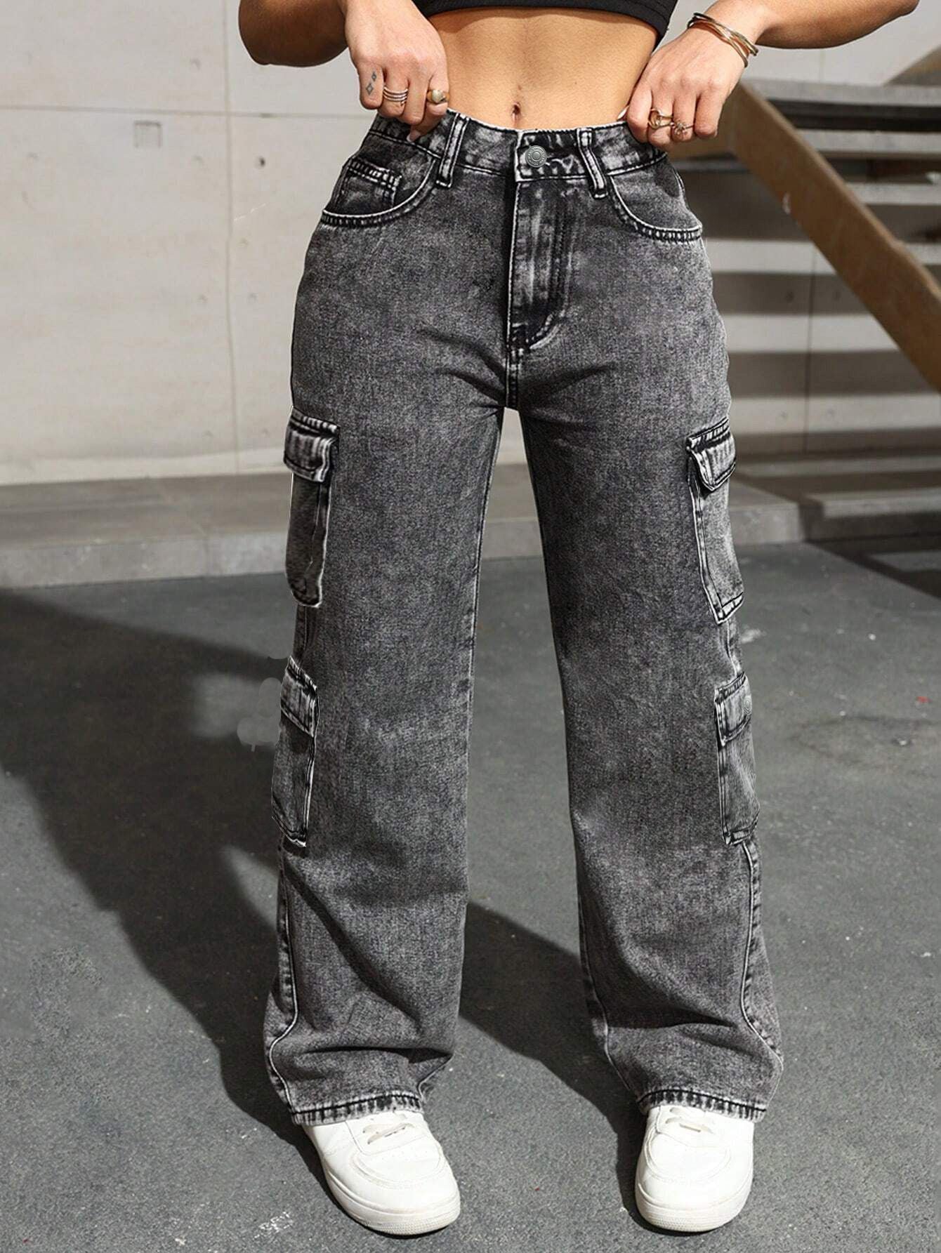 Romy High-Rise Cargo Jeans