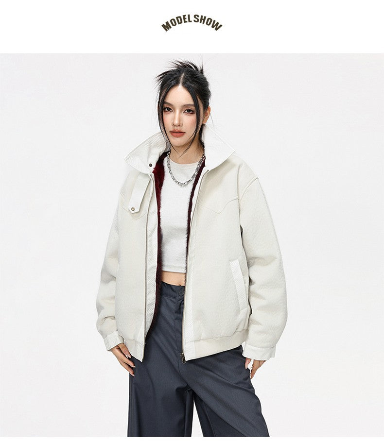 Talia Reversible Faux Leather Jacket