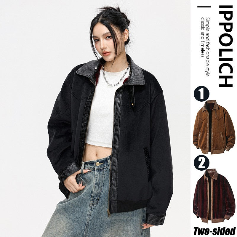 Talia Reversible Faux Leather Jacket