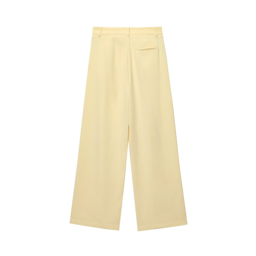 Odette Buttoned Vest & Straight-Leg Pants Set